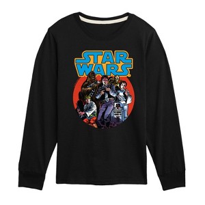 Boys' - Star Wars - Han Solo Comic Toddler And Youth Long Sleeve Tee Long Sleeve Graphic T-Shirt - 1 of 3