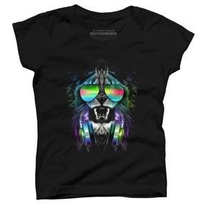 Girl's Design By Humans Music Jungle By clingcling T-Shirt - 1 of 3