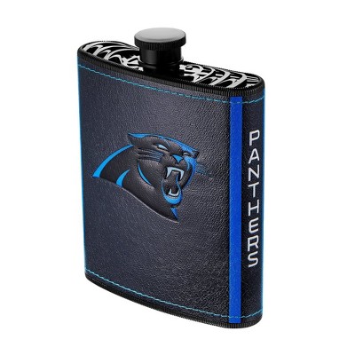 NFL 2pc Flask with Funnel, 7oz, Carolina Panthers