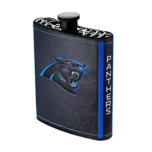 NFL 2pc Flask with Funnel, 7oz, Carolina Panthers - 1 of 1