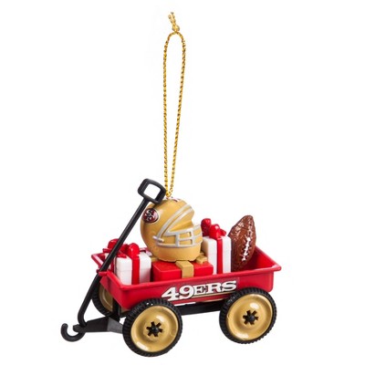 Evergreen Team Sports America San Francisco 49ers NFL Team Wagon Ornament