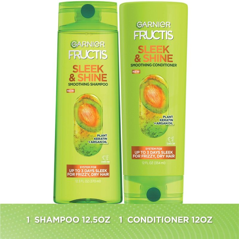 Garnier Fructis Active Fruit Protein Sleek &#38; Shine Shampoo &#38; Conditioner Twin Pack - 24.5 fl oz, 3 of 11