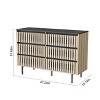 NicBex Natural Fluted Bedroom Dressers with Drawers,Wooden Dresser Chest,Chest of Drawers for Bedroom,Entryway - 4 of 4