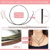 50-Pack Waxed Cotton Necklace Cords - 24" w/ Clasps, Bulk Jewelry Making Supplies - 4 of 4