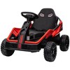 Qaba 24V Electric Car for Kids Battery Powered Kids Ride on Car with Remote Control, Spring Suspension Horn, Music, Lights, Aged 3-8 Years Old - 4 of 4