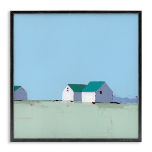 Stupell Industries Palmer Farm in Muted Blues Framed Giclee Art - 1 of 4