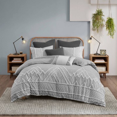 Ink+ivy Full/queen Marta Cotton Duvet Cover Set Natural: 200 Thread ...