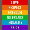 Adult Design By Humans Pride Rights Motto By PINHEAD66 Racerback Tank Top - 2 of 2