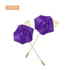 Unique Bargains Ceremony Anniversary Rose Wedding Groom Boutonnieres Pins 2"x3.5" 10 Pcs - 3 of 3