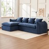 TiramisuBest LY-003 Beige White Deep Seat Compression Sofa 3 Seater with Beige for sofa - 2 of 4