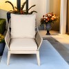 Moda Furnishings 2pcs Acacia Wood Patio Outdoor Single Sofa With Beige Cushions - 2 of 4