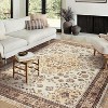 Vintage Floral Medallion Area Rug - Traditional Oriental Style Floor Carpet for Living Room & Bedroom - 2 of 2