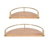 Kate and Laurel Camryn Semi Circle Shelf Set - image 3 of 4