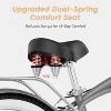 Docred Beach Cruiser Bike,24/26 Inch 7-Speed Adult Bicycle, Comfortable Step-Through Frame with Rear Rack, Classic City Cruiser - 3 of 4