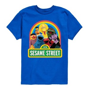 Boys' - Sesame Street - Group Elmo And Friends Short Sleeve Graphic T-Shirt - 1 of 4