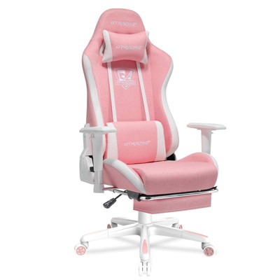 GTRACING Gaming Chair Fabric Height Adjustable Footrest Reclining Office Chair