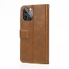 SAHARA - Indy Series Leather Wallet Case for iPhone 13 Pro Max - Brown - 2 of 4