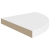 VidaXL Floating Corner Shelves 4 pcs White 13.8 inches x13.8 inches x1.5 inches  MDF - 4 of 4