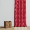 Bacati - Pin Dots Red Cotton Printed Single Window Curtain Panel - image 3 of 4