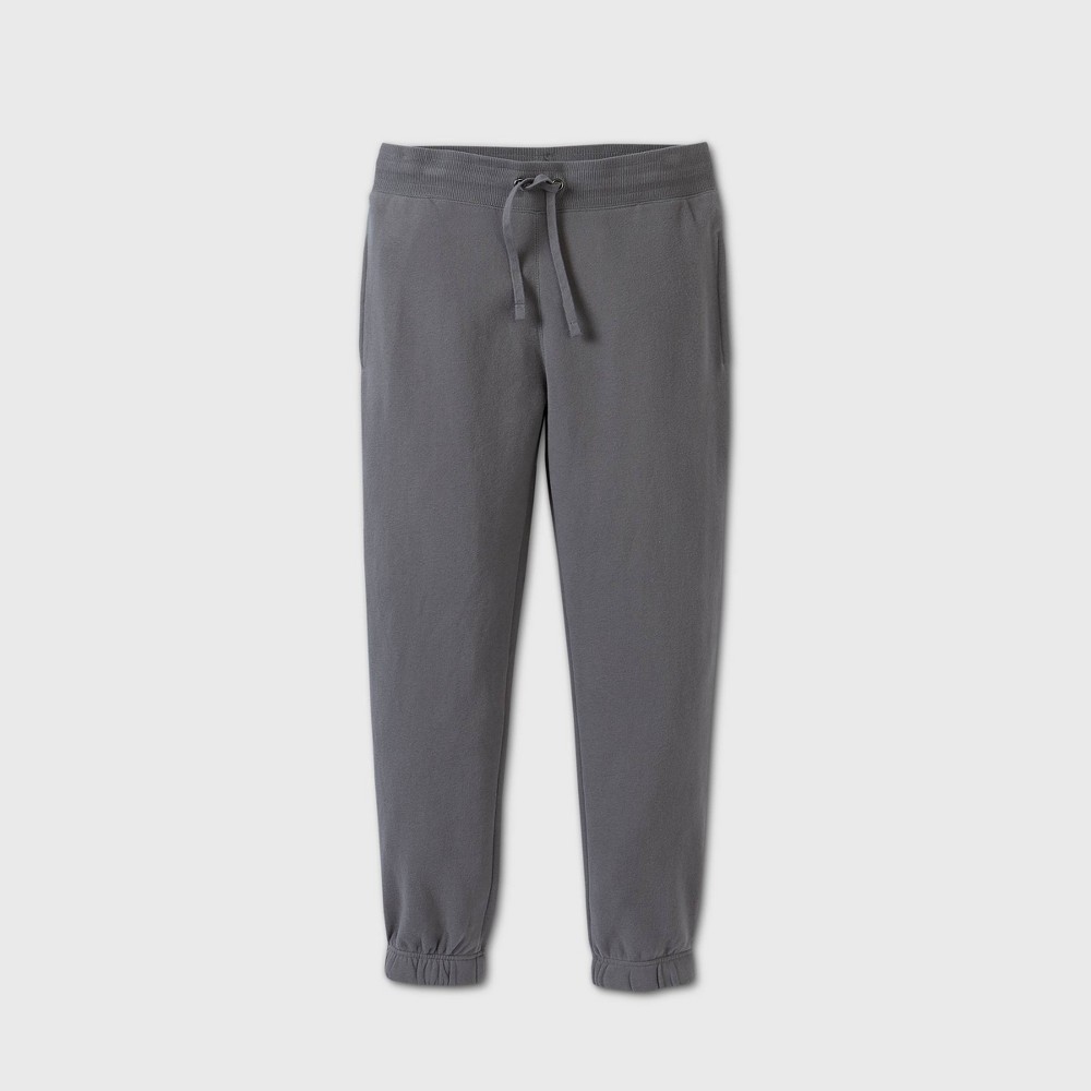 Size small Men's Standard Fit Tapered Jogger Pants - Goodfellow & Co™ Dark Gray 