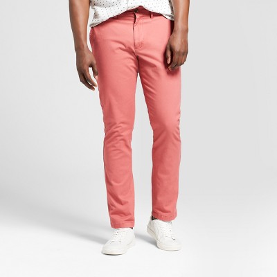 red men's chino pants