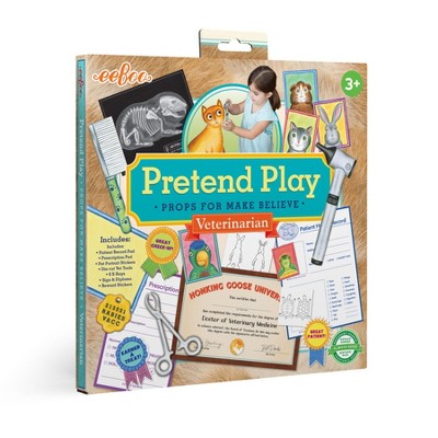 eeBoo Veterinarian Pretend Play Set Props for Make Believe