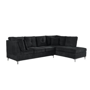 TiranisuBest Linen Fabric Reversible Sectional Sofa Bed with Storage Chaise–Pull-Out Sleeper and Removable Backrest for Modern Living Rooms - 1 of 4
