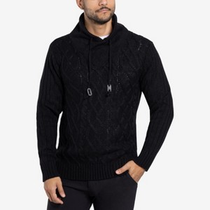 X RAY Men's Cable Knit Cowl Neck Sweater - 1 of 4