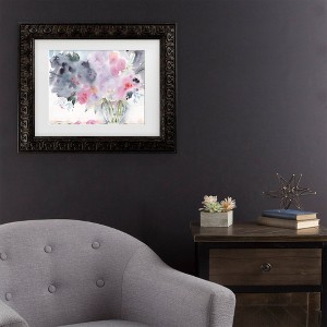 Trademark Fine Art Sheila Golden Blue Indigo Matted Framed Art - 1 of 4