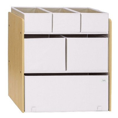 3 Sprouts Kids Recycled Fabric Toy Organizer - Cream
