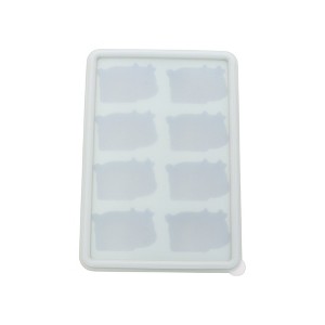 Unique Bargains Ice Tray 8-Cavity Cow Ice Mould with Lid Irregular Hand Wash Only Silicone 6.30"x4.33"x1.18" 1 Pc - 1 of 3