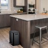 EcoSummer Dual Trash Can 2×4 Gal Stainless Steel Recycling Bin with Soft-Close Lid, Step-On Kitchen Garbage Bin, Black. - 3 of 4