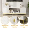 PAGED TV Stand with Open Shelf for TVs Up to 70 Inch,Console Table with 2 Cabinets and Metal Legs for Bedroom,Living Room - 4 of 4