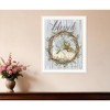 HomeRoots Blessed Wreath White Framed Print Wall Art - 2 of 3