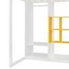Sapphtopaz Wood Loft Bed with Wardrobe & Storage Cabinet,Versatile Bed Frame with Ladder & Guardrail,Space-Saving Bed for Adults&Teen - 2 of 4
