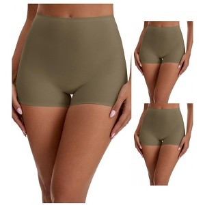 INSPIRE CHIC 3 Packs Women's High Waist Seamless Slimming Control Panties for Under Dresses Boyshort - 1 of 4