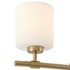 Possini Euro Design Possini Euro Akari 24" Wide Warm Brass 3-Light Bath Light - 3 of 4
