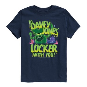 Boys' - Spongebob Squarepants - Spongebob: The Search For Squarepants To Davey Jones Locker Short Sleeve Graphic T-Shirt - 1 of 4