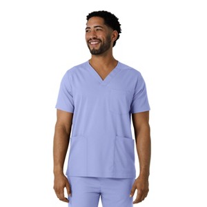 Wink Boundless Men's Multi Pocket V-Neck Scrub Top - 1 of 4