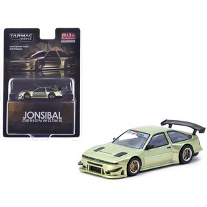 Toyota Sprinter Trueno AE86 Widebody RHD "Jonsibal Designworks" Green Metallic "Global64" 1/64 Diecast Model by Tarmac Works - 1 of 4