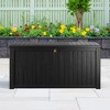 Wooakway 180 Gallon Waterproof All-Weather Storage Box Deck Box Indoor and Outdoor Use Black/Brown - 2 of 4