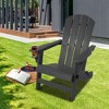 Kozyard Folding Adirondack Chair – Weather-Resistant HDPE Plastic Resin Patio Chair with Painted Finish, Perfect for Deck,or Backyard - 2 of 4