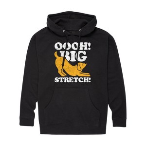 Men's - Instant Message - Dog Oooh Big Stretch Graphic Fleece Pullover Hoodie - 1 of 4
