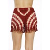 Riviera Sun Women's Tie-Dye Boho Shorts – Lightweight Rayon Summer Lounge Shorts with Drawstring Waist - 2 of 2