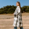 Women's Plaid Collared Front Button Jacket - Cupshe - 2 of 4