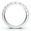 Pompeii3 .85Ct Diamond Wedding Anniversary Stackable Wave Bezel Ring 14k Gold or Platinum - 2 of 4