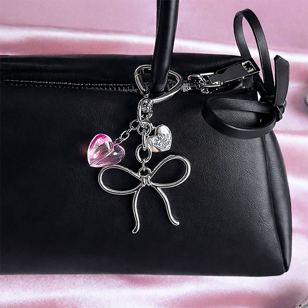 VELVET CAVIAR Tech Charm Accessory Gift Set - Silver Bow Pink Bows - thumbnail 7
