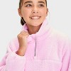 Girls' Faux Shearling Fleece Pullover Sweatshirt - All In Motion™ - 3 of 3