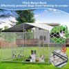 7.5'x7.5' Heavy-Duty Outdoor Dog Kennel with Roof, Secure Lock, 2 Rotating Bowls, Large Metal Pet or Chicken Coop - Nertpow - 2 of 4