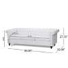 NicBex 83 Inch Morden 3-Seater Sofa Couch with Button Tufting and Nail Head for Living Room,Office,Apartment - 3 of 4